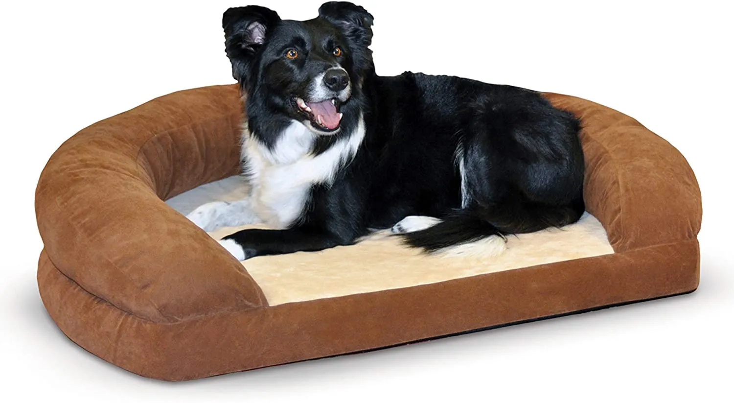 Orthopedic Dog Couch Bed - K&H Pet Products Ortho Bolster Sleeper Pet Bed