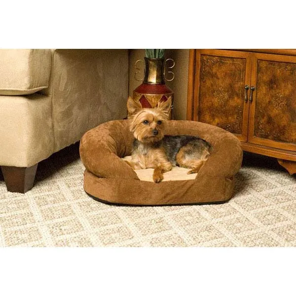 Orthopedic Dog Couch Bed - K&H Pet Products Ortho Bolster Sleeper Pet Bed