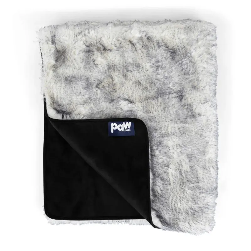 Paw Brands, PupProtector™ Luxe Waterproof Faux Fur Blanket, Ultra Soft Chinchilla