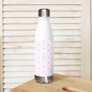 Personalised Stainless Steel Water Bottle Ballerina Design