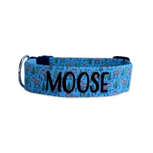 Personalized Dog Collar | Blue Moose Dog Collar | Duke & Fox®