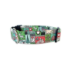 Personalized Dog Collar | Christmas Patchwork Collar | Duke and Fox®