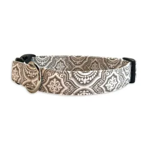 Personalized Dog Collar | Gray Moroccan Dog Collar | Duke & Fox®