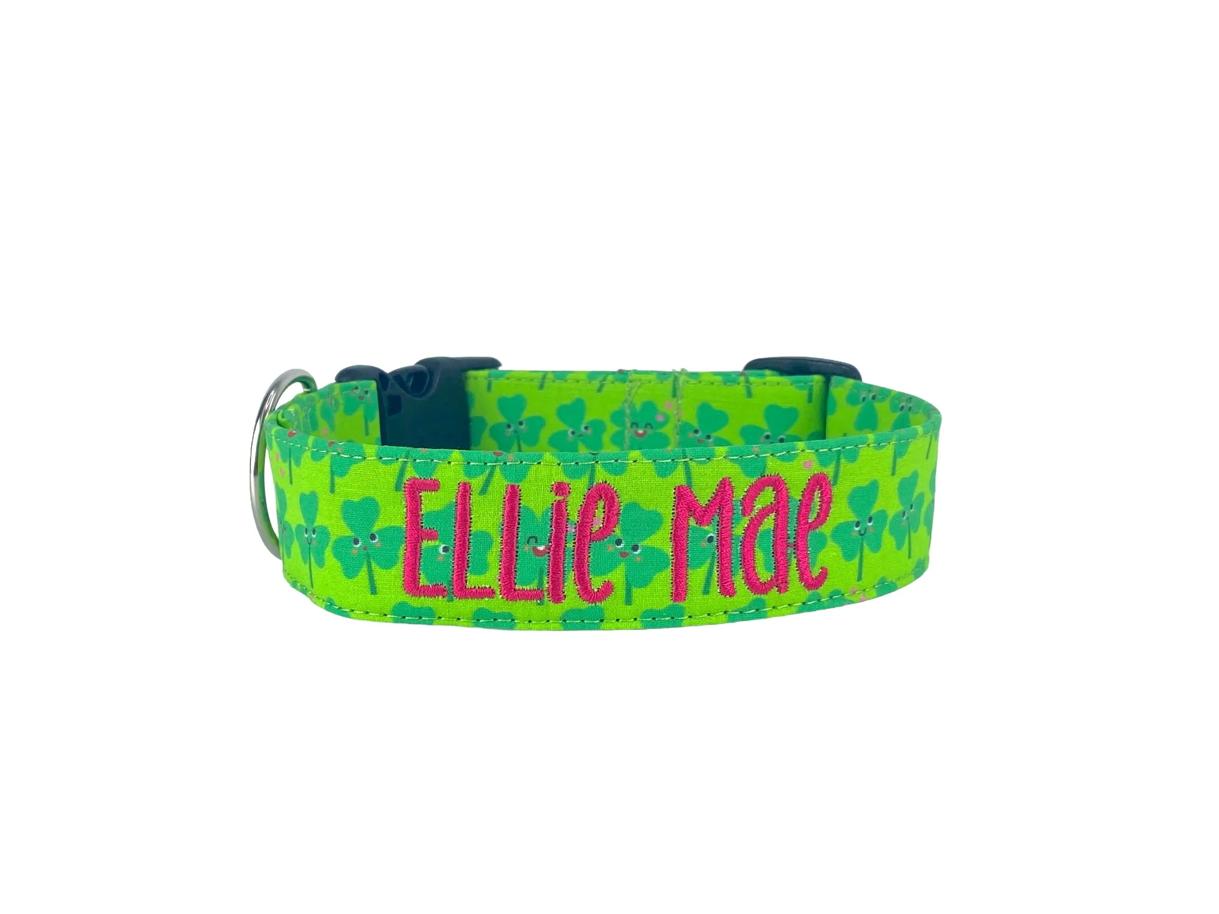 Personalized Dog Collar | Smiling Shamrock Dog Collar | Duke & Fox®