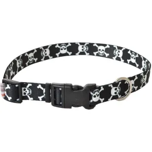 Pet Attire Styles Skulls Adjustable Dog Collar - 18"-26" Long x 1" Wide