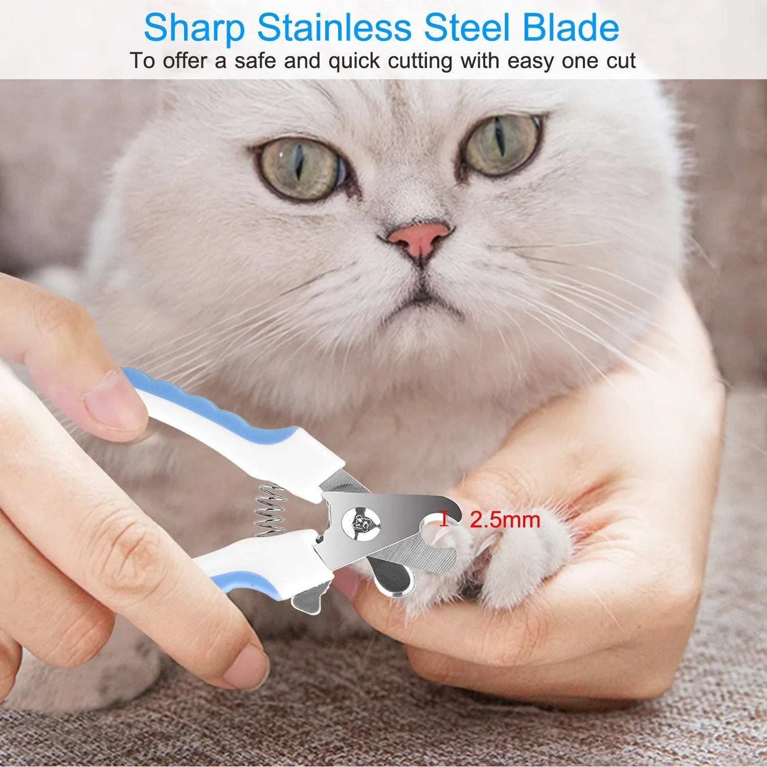 Pet Nail Toe Stainless Steel Trimmer with Nail File