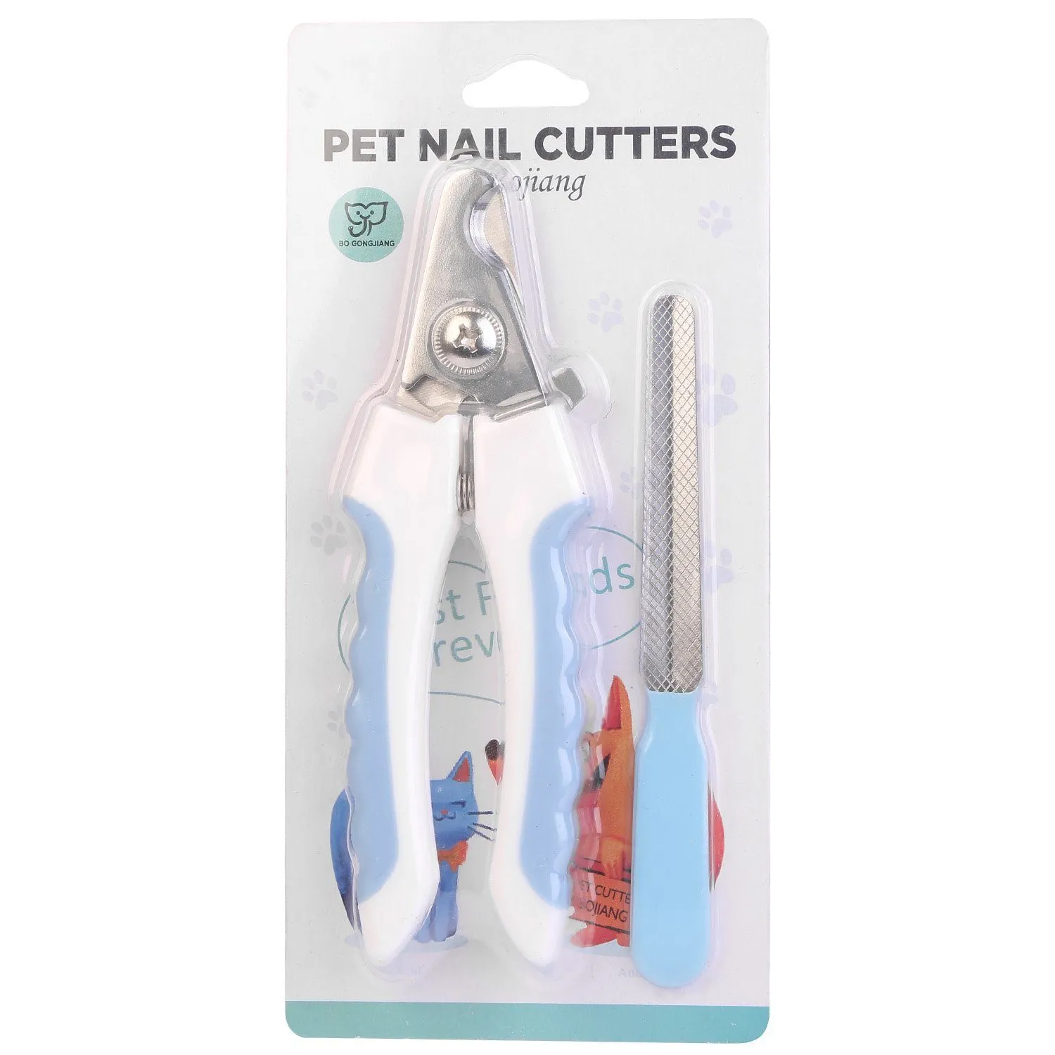 Pet Nail Toe Stainless Steel Trimmer with Nail File