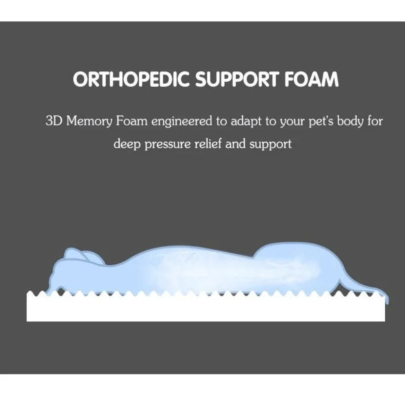 Plush Orthopedic Memory Foam Dog Mattress