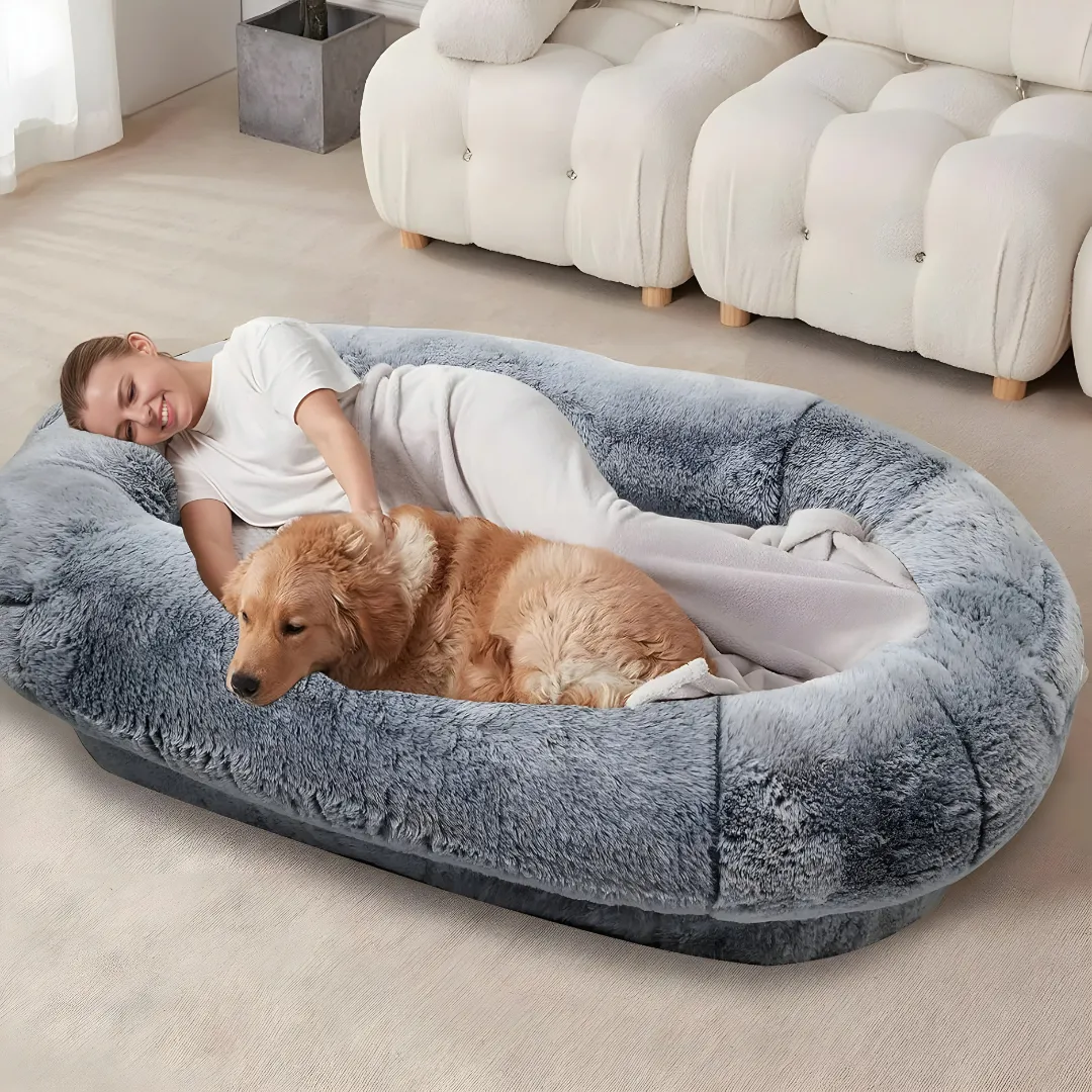 Premium Orthopedic Human Dog Bed with Plush Comfort