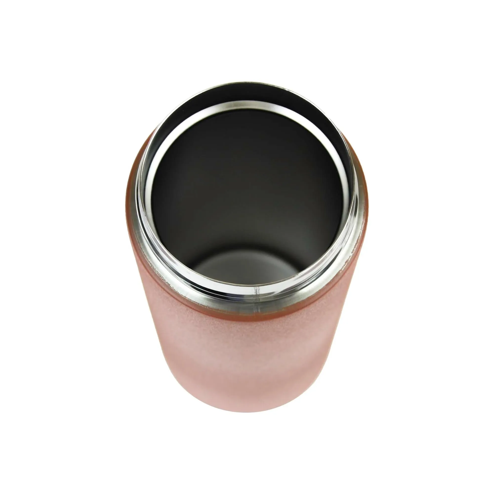 Premium Stainless Steel Travel Mug Flask - Matt Orange - 500 ml