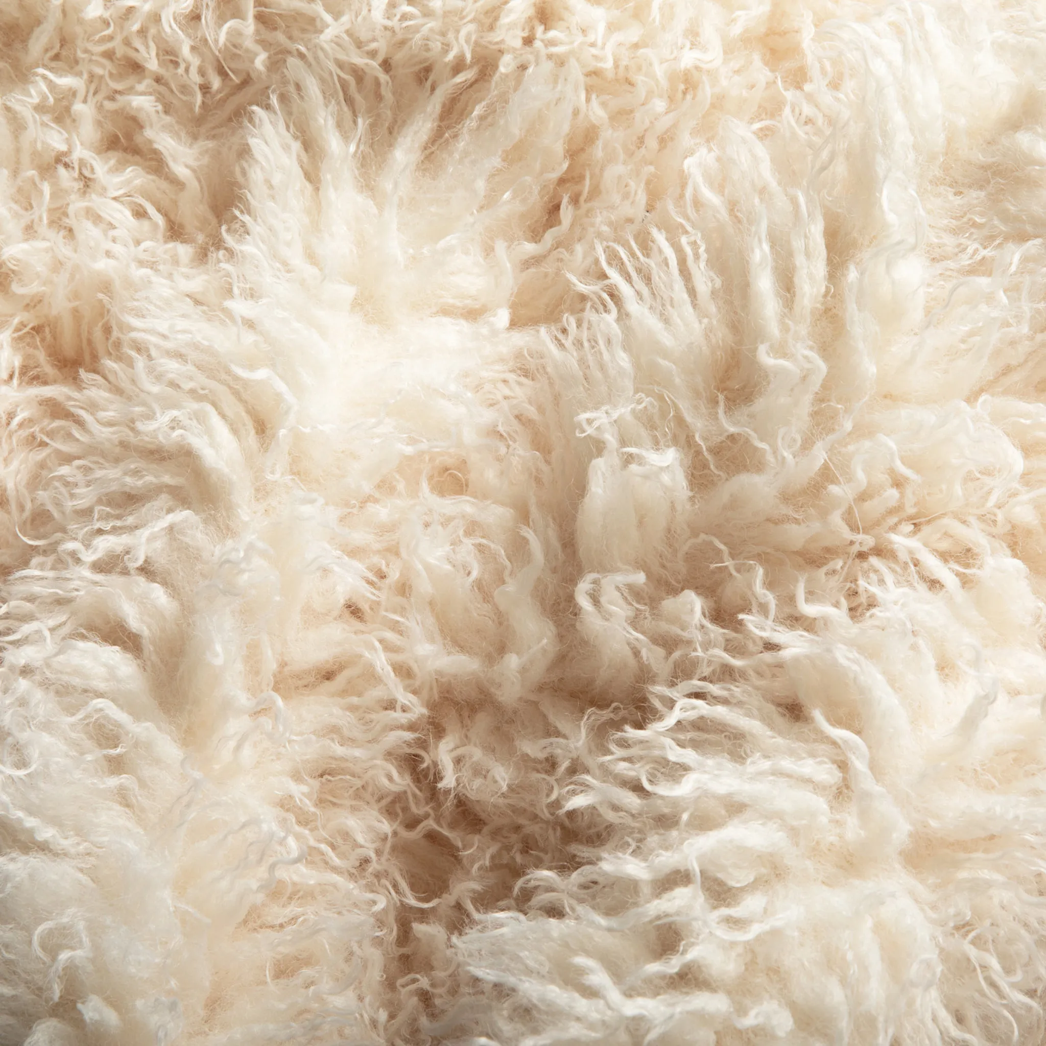 PupRug™ Luxe Orthopedic Bed   Matching Waterproof Blanket Bundle - Plush Sheep Ivory