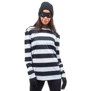 Robber Costume Shirt and Mask