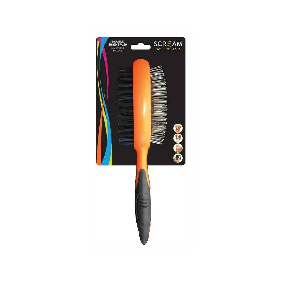 Scream Double Sided Brush Loud Orange