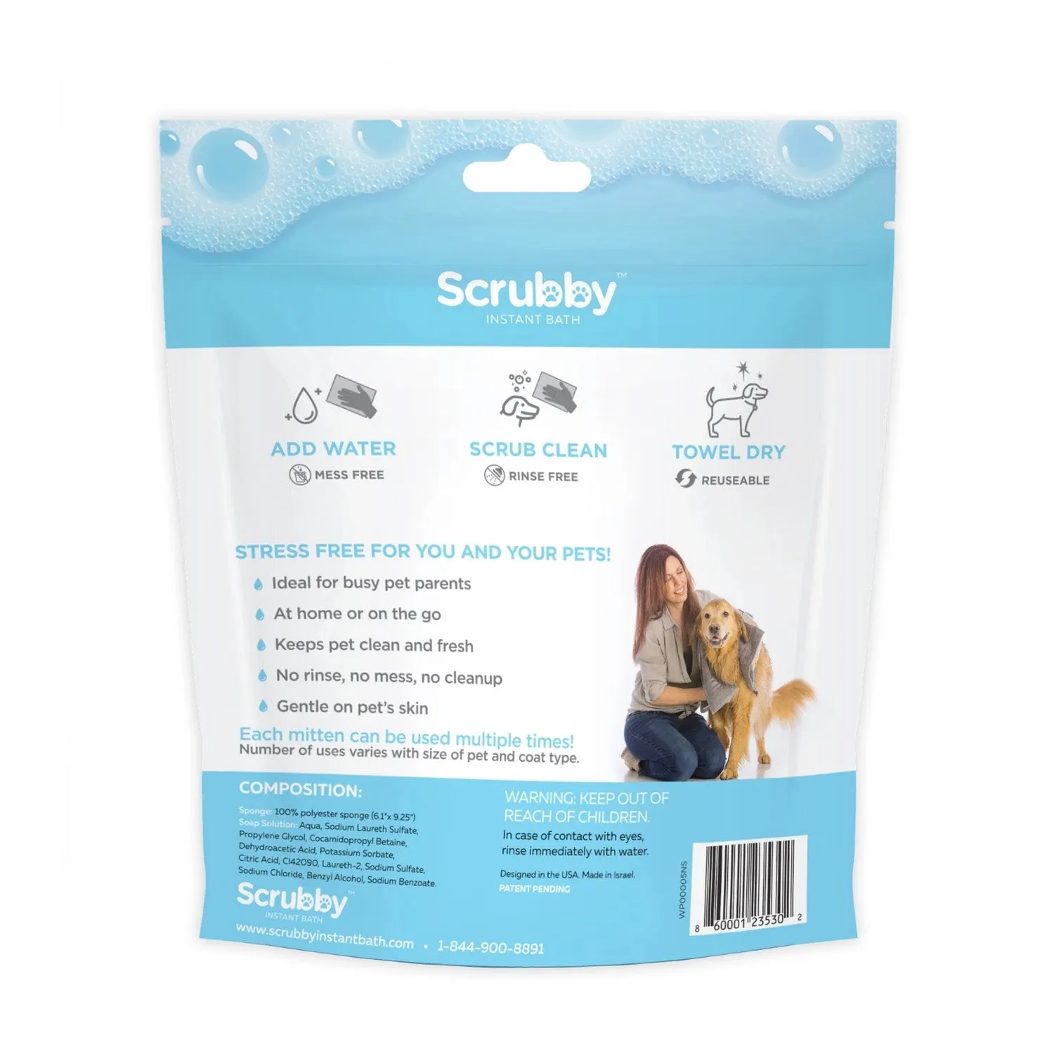 Scrubby Instant Bath Mittens