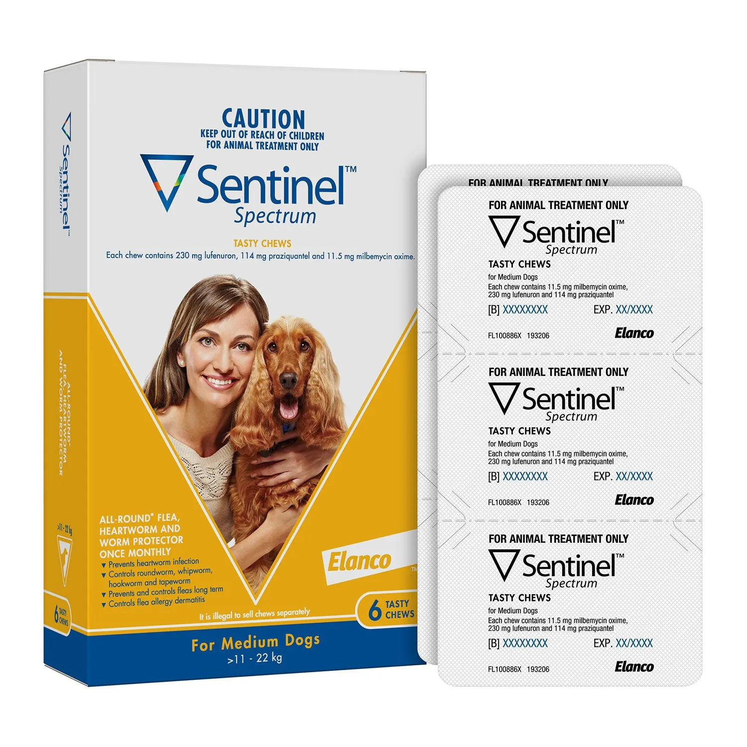 Sentinel Spectrum for Medium Dogs 11-22kg