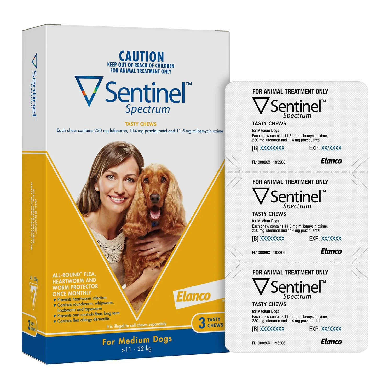 Sentinel Spectrum for Medium Dogs 11-22kg