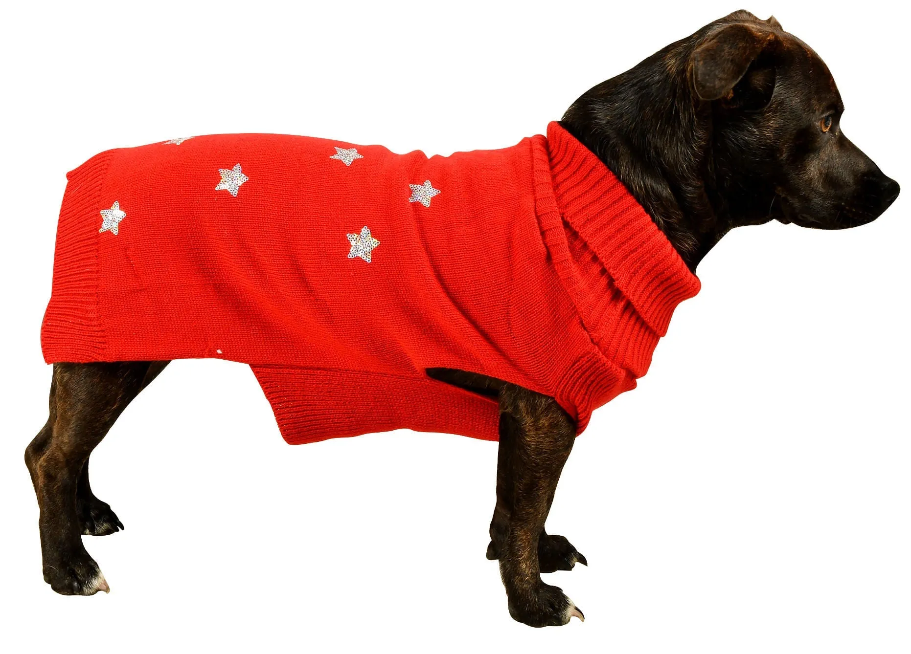 Sequin Stars Dog Sweater