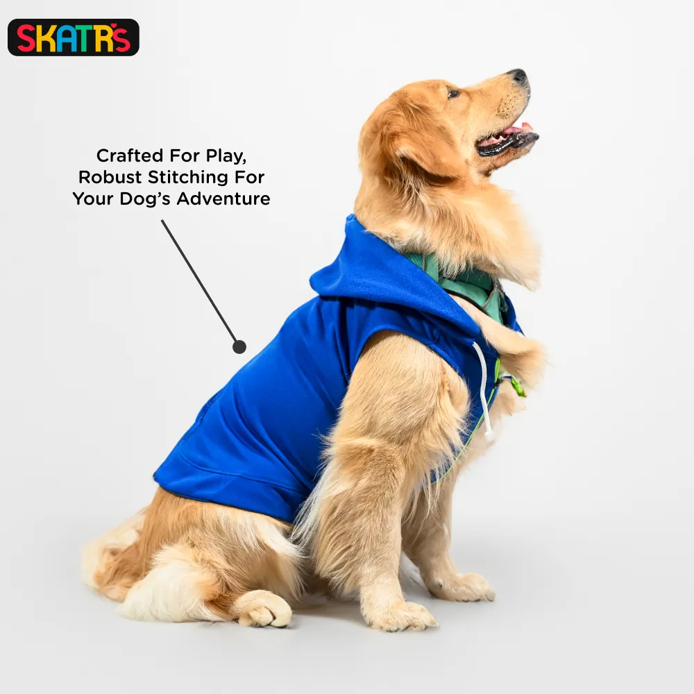 Skatrs Hoodie with Pockets for Dog and Cats (Blue)