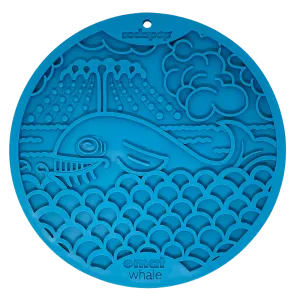 SodaPup Whale Emat Enrichment Lick Mat With Suction Cups For Dogs