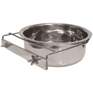 Stainless Steel Dog Dish With Clamp