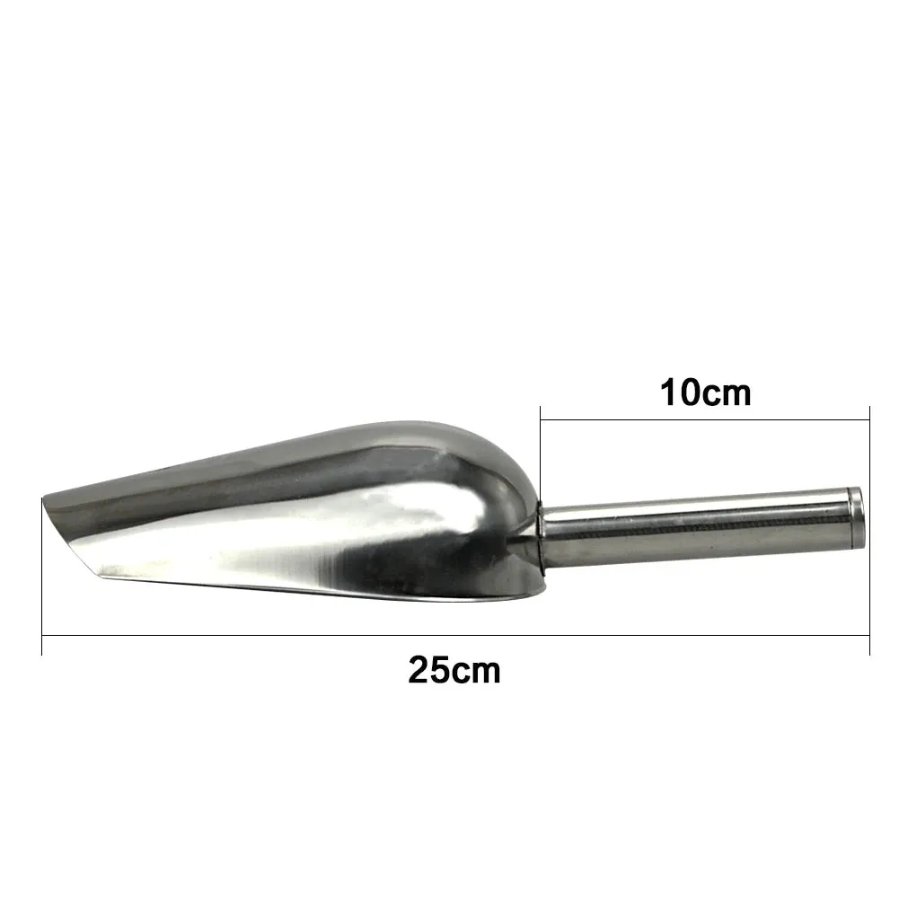 Stainless Steel Pet Food Scoop - Dual Material Design for Versatility