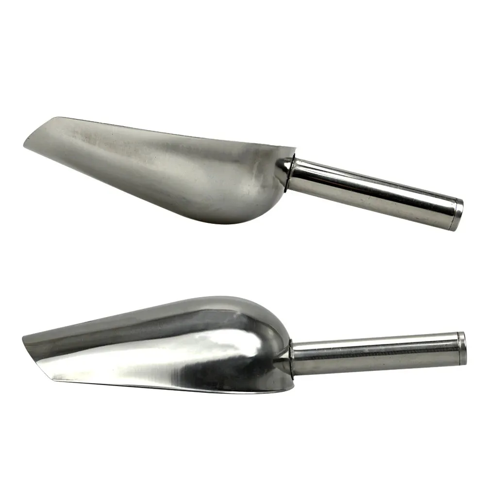 Stainless Steel Pet Food Scoop - Dual Material Design for Versatility