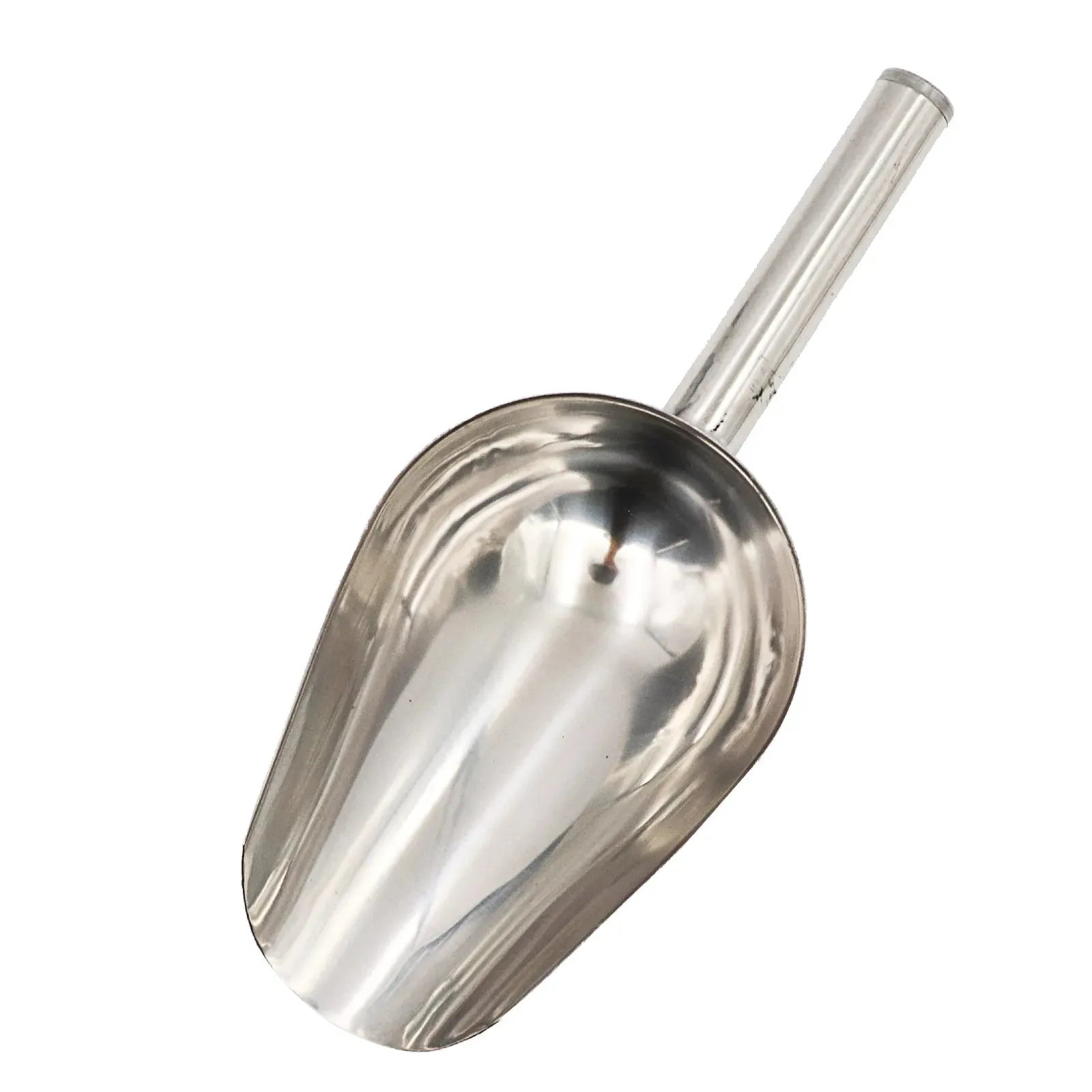 Stainless Steel Pet Food Scoop - Dual Material Design for Versatility