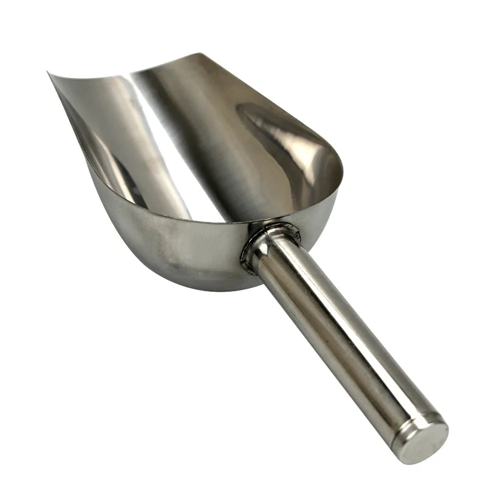 Stainless Steel Pet Food Scoop - Dual Material Design for Versatility