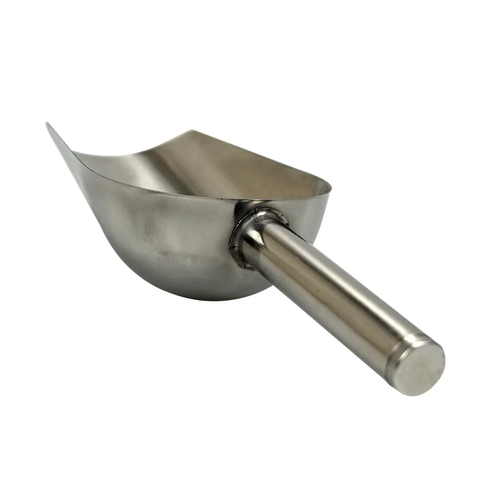 Stainless Steel Pet Food Scoop - Dual Material Design for Versatility