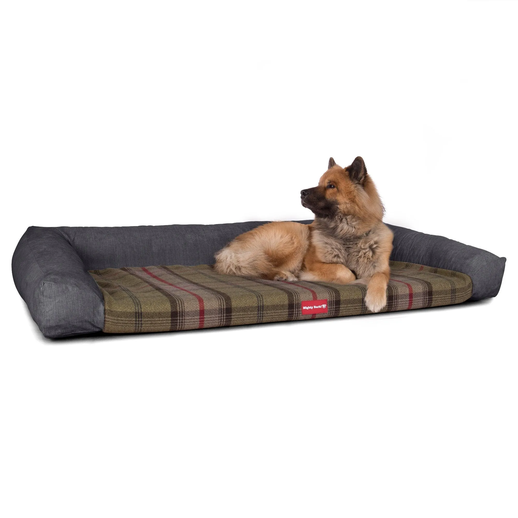 The Sofa - Orthopedic Memory Foam Sofa Dog Bed - Tartan Hunter