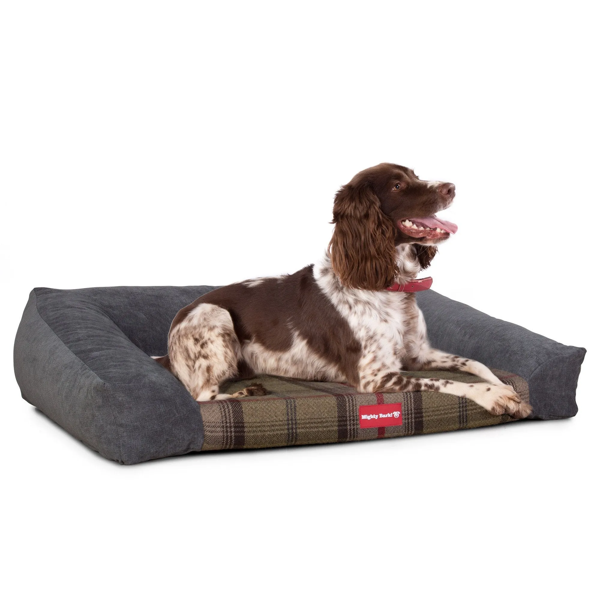 The Sofa - Orthopedic Memory Foam Sofa Dog Bed - Tartan Hunter