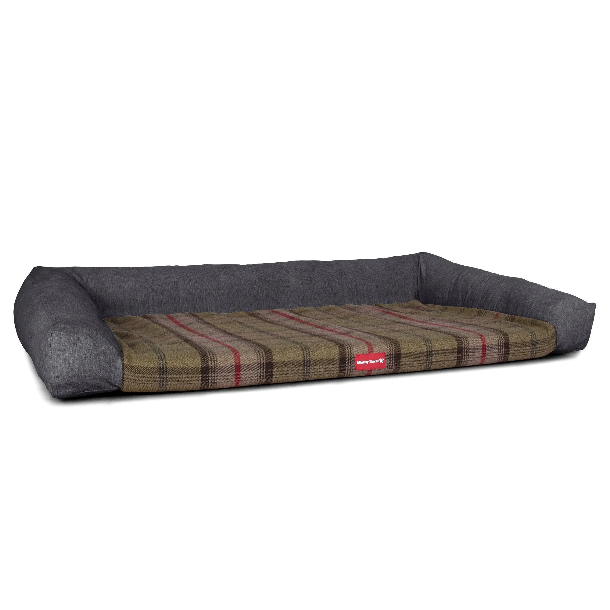 The Sofa - Orthopedic Memory Foam Sofa Dog Bed - Tartan Hunter
