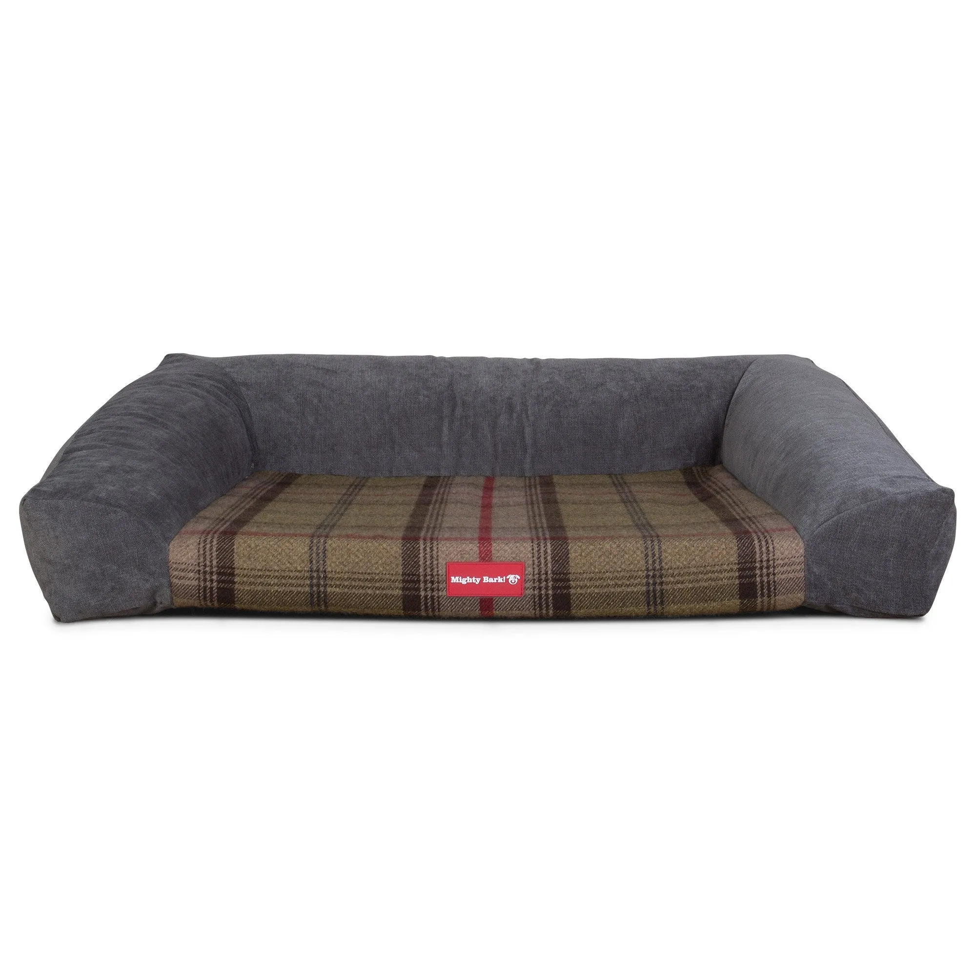 The Sofa - Orthopedic Memory Foam Sofa Dog Bed - Tartan Hunter