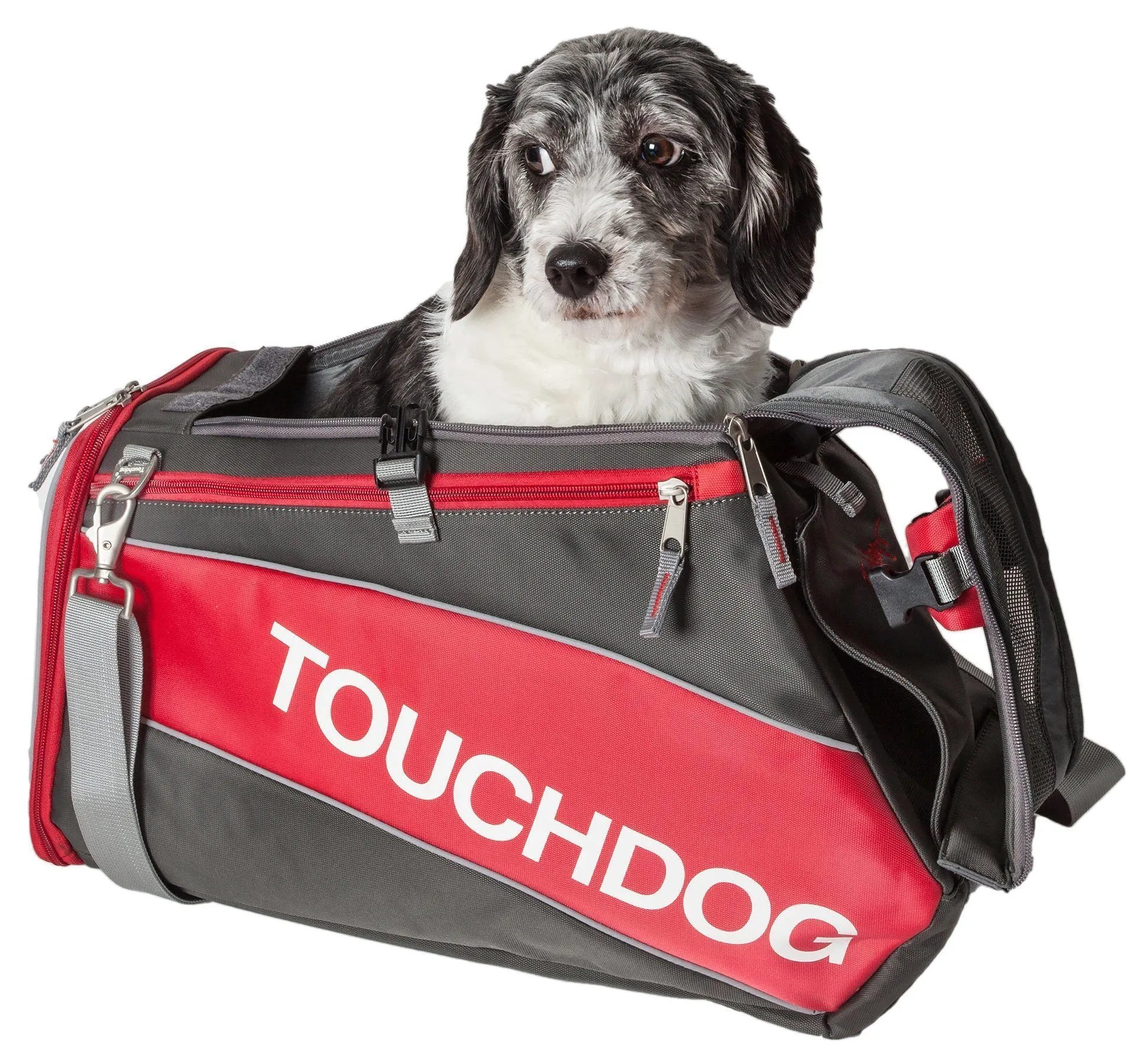 Touchdog ® 'Modern-Glide' Airline Approved Water-Resistant Sporty Travel Fashion Pet Dog Carrier