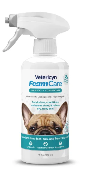 Vetericyn FoamCare Pet Shampoo   Conditioner (16oz)