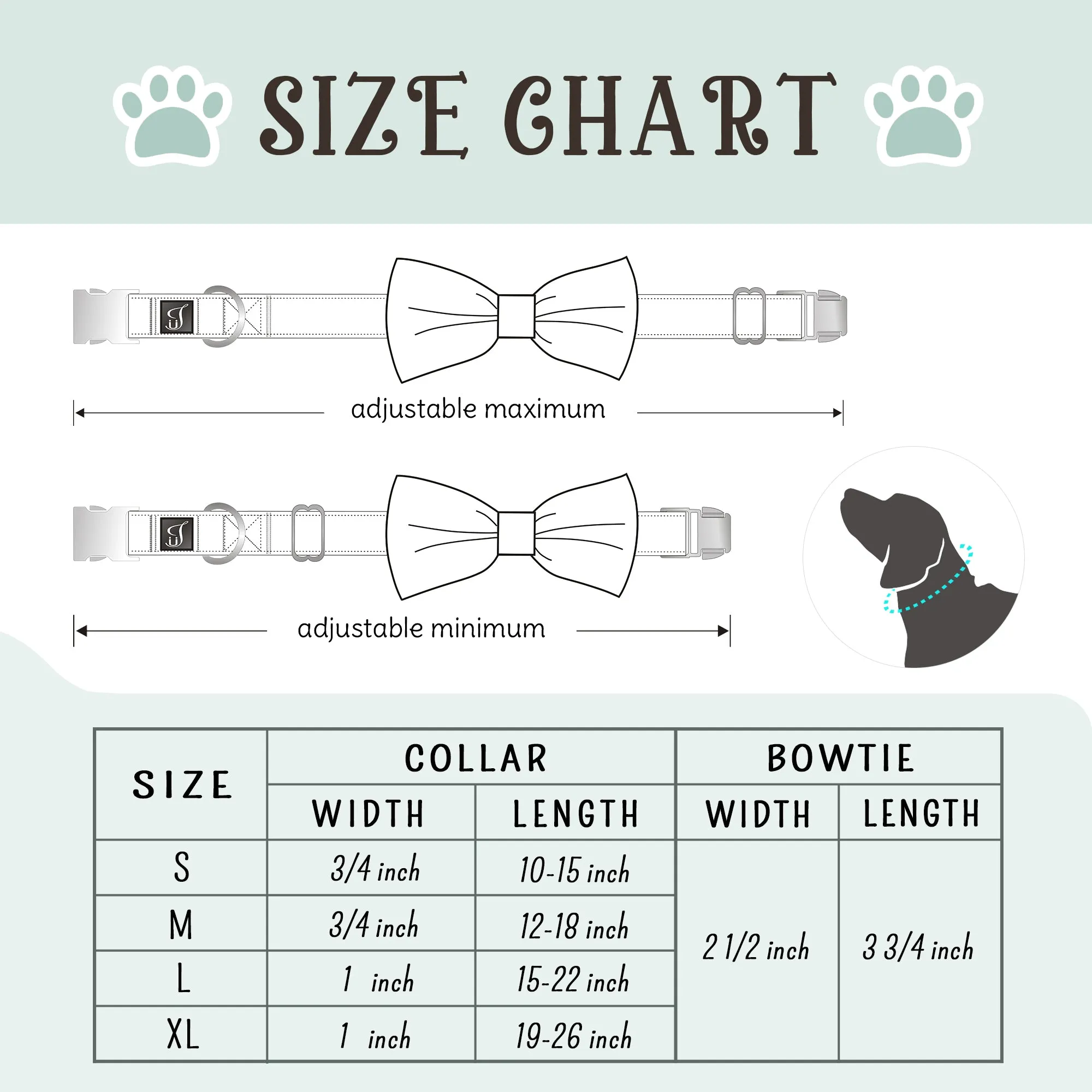 Watermelon Dog Collar with Bow Tie