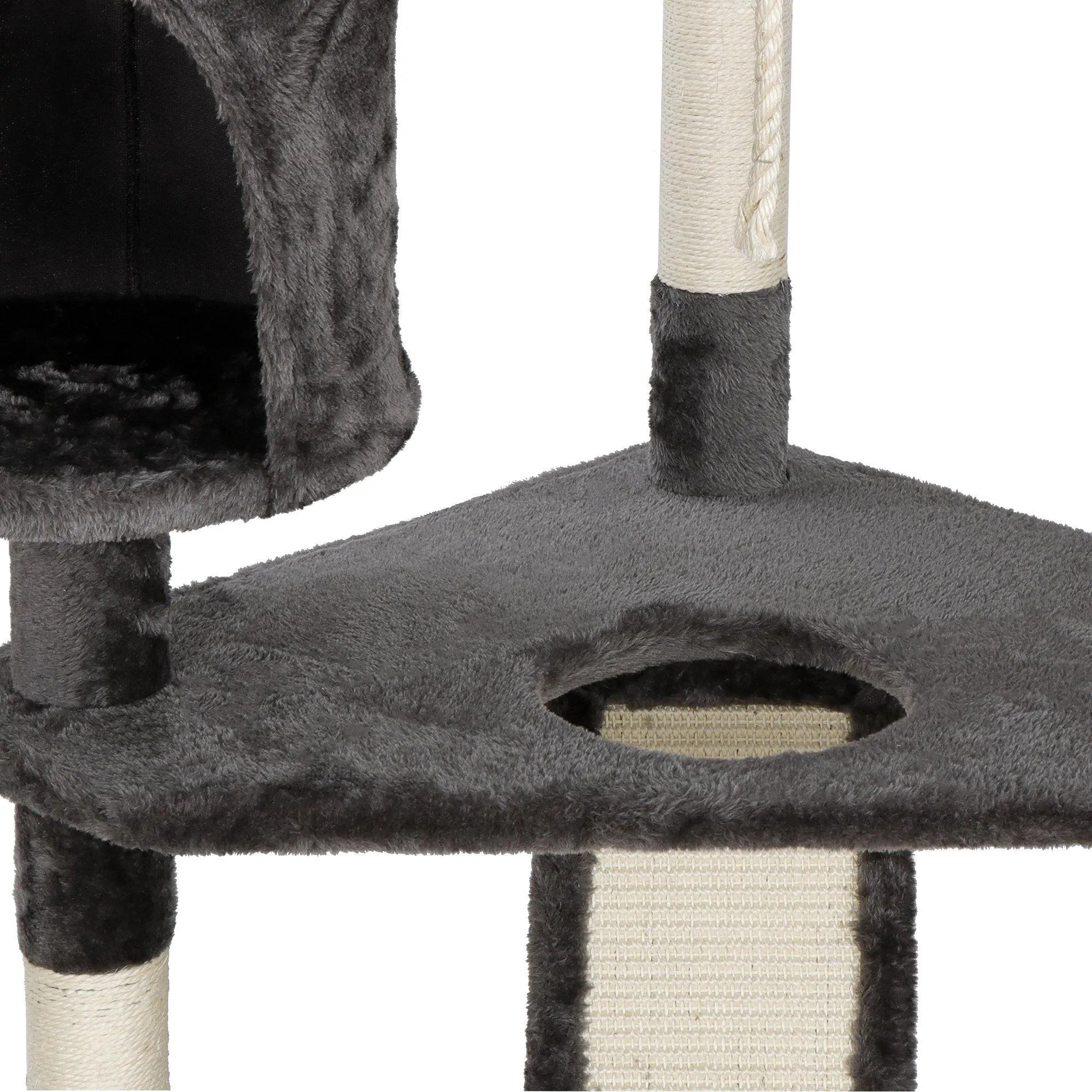 ZENY™ 79in Cat Trees with Sisal Scratching Posts Perches and Condo, Multi-Level Cat Tower Furniture