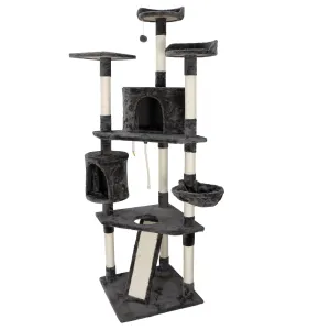 ZENY™ 79in Cat Trees with Sisal Scratching Posts Perches and Condo, Multi-Level Cat Tower Furniture